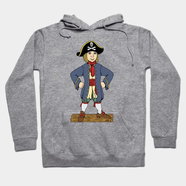 Cute Pirate Lad Hoodie by AzureLionProductions